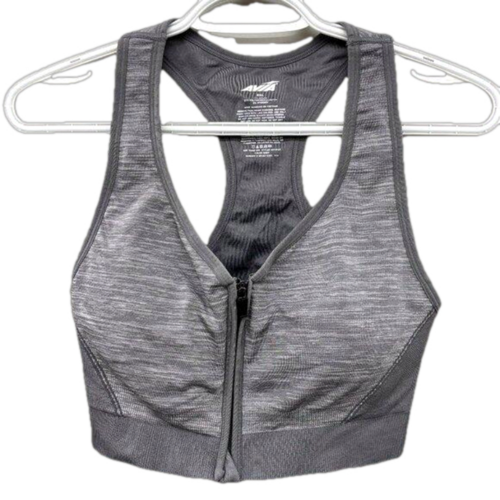 AVIA Zip front Sports Bra Size XXL